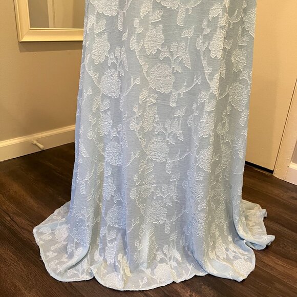 Princess Polly Light Blue South Of France Lace up Back Maxi Dress, Size 6 - Picture 4 of 16